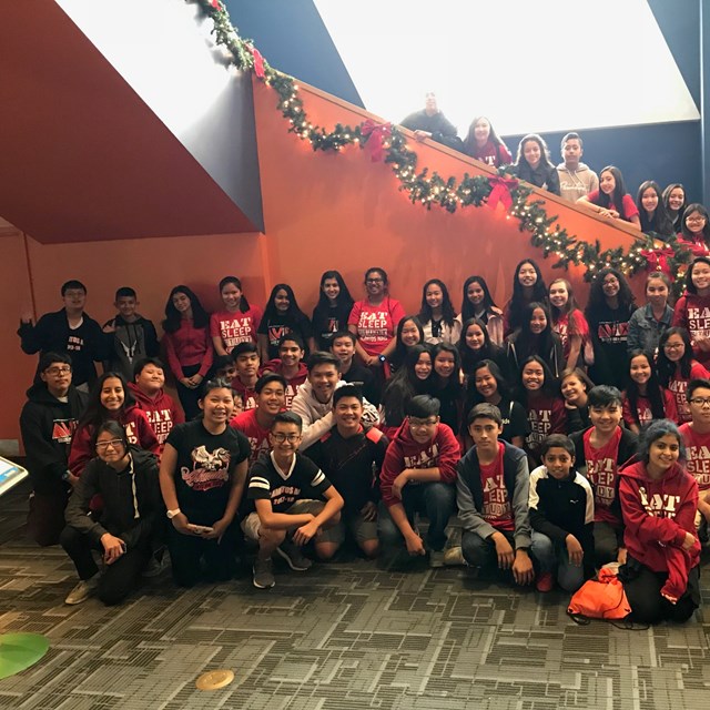 Scholars and staff celebrate the holidays with positive vibes! 