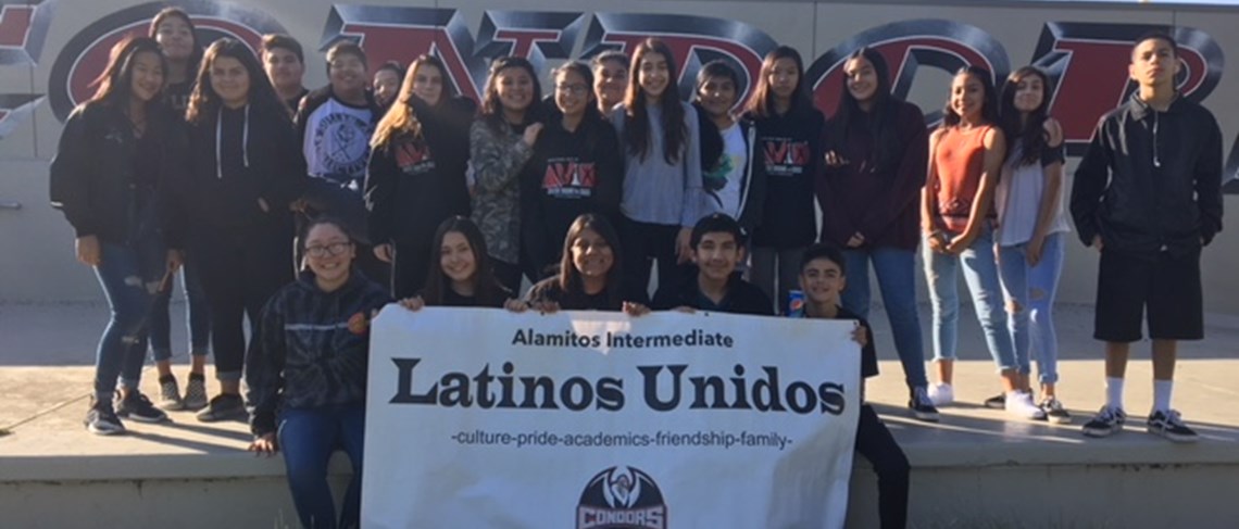 Our Latinos Unidos committee gathers for a new school year full of successful endeavors and growth.