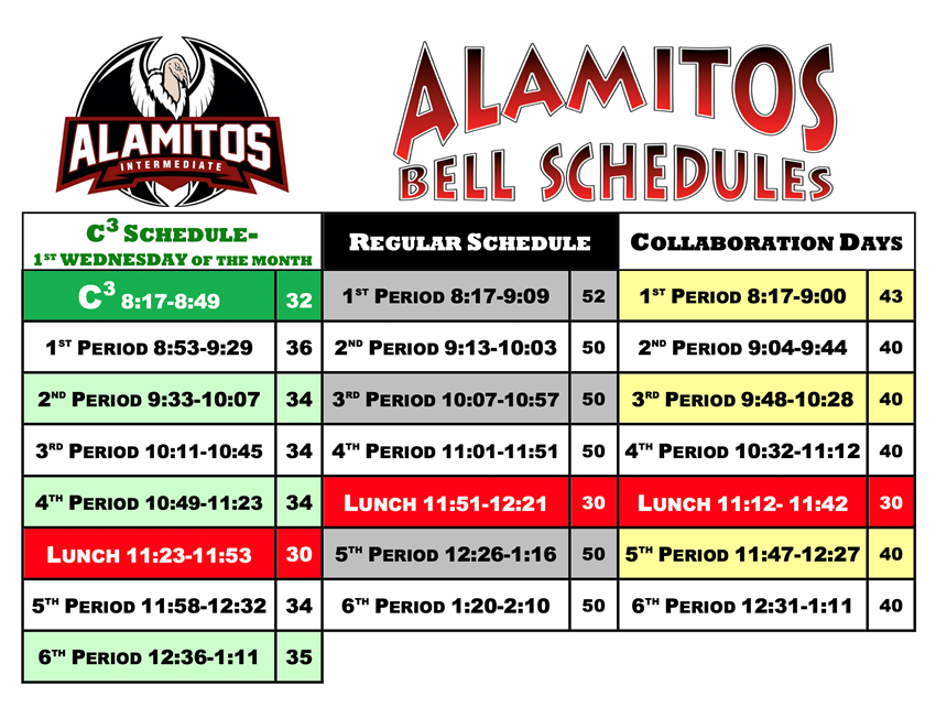 Alamitos Schedule 2023