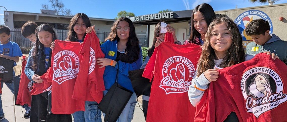 All 6th Graders received a Condor PRIDE T-Shirt at our 6th Grade Visit! See you in the Fall, Condors!