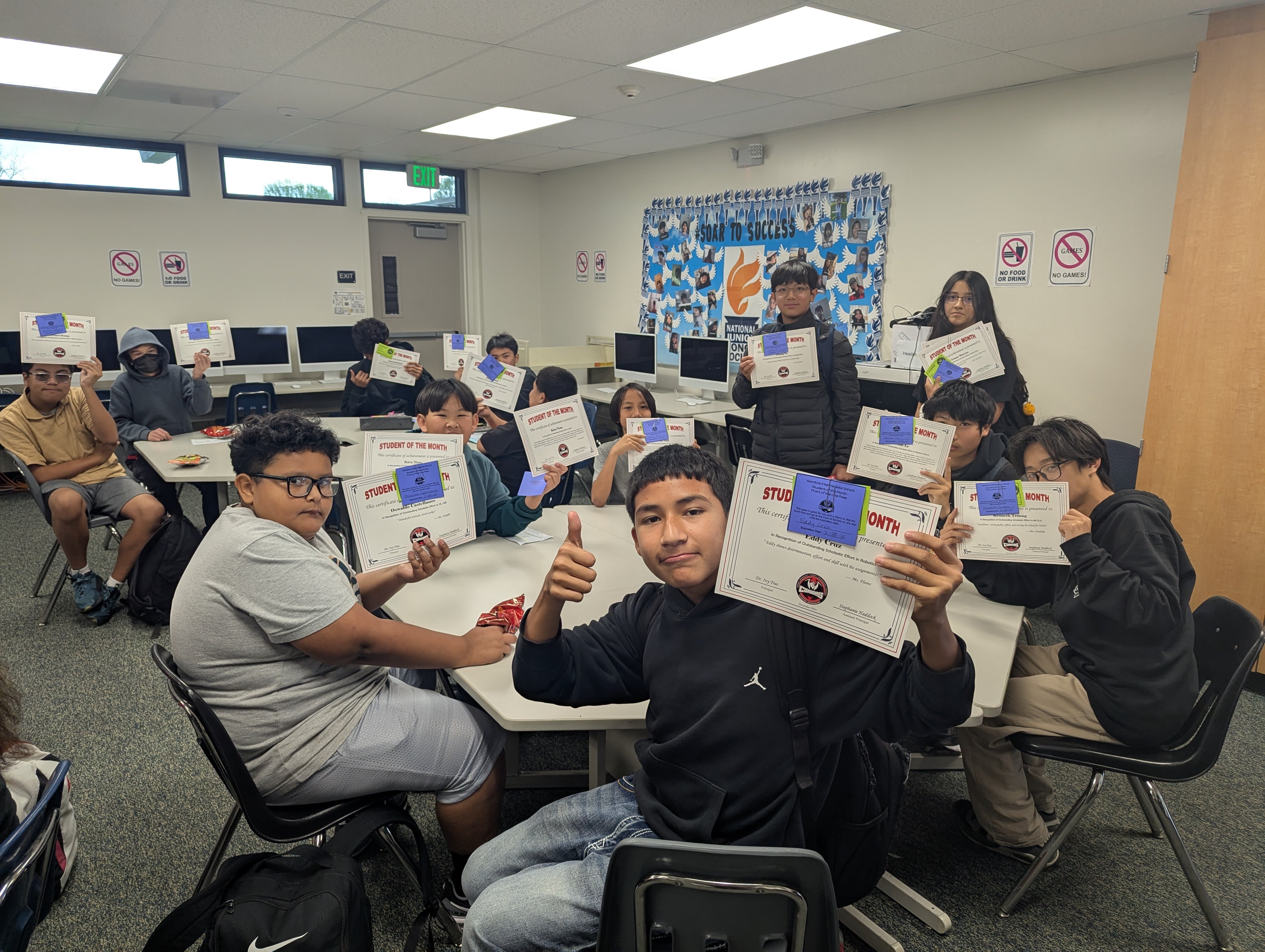 Students of the month | Certificate Award 1